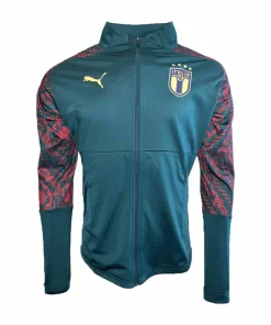 Alternative view of 2019-2020 Italy Puma Stadium Renaissance Jacket (Pine) - Kids