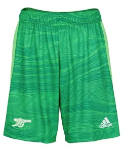 Arsenal 2021-2022 Home Goalkeeper Shorts (Solar Lime) - Kids